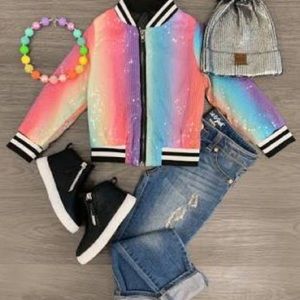 Urban Republic Girls Sequin Jacket 